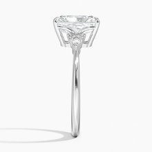 Load image into Gallery viewer, Elegant Radiant Moissanite Engagement Ring with Accent Stones