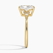 Load image into Gallery viewer, Elegant Radiant Moissanite Engagement Ring with Accent Stones