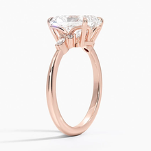 Load image into Gallery viewer, Elegant Radiant Moissanite Engagement Ring with Accent Stones