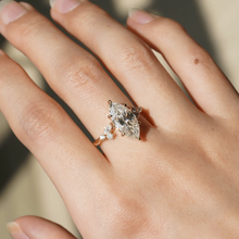 Load image into Gallery viewer, Petite Marquise Cut Moissanite Engagement Ring