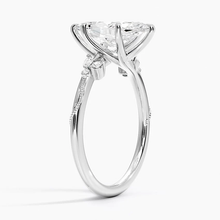 Load image into Gallery viewer, Petite Marquise Cut Moissanite Engagement Ring