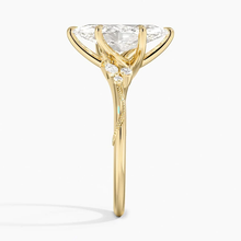 Load image into Gallery viewer, Petite Marquise Cut Moissanite Engagement Ring