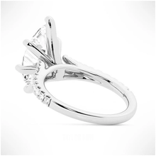Load image into Gallery viewer, Marquise Cut Split-Shank Moissanite Engagement Ring