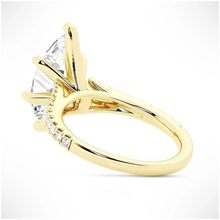 Load image into Gallery viewer, Marquise Cut Split-Shank Moissanite Engagement Ring