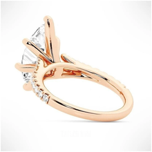 Load image into Gallery viewer, Marquise Cut Split-Shank Moissanite Engagement Ring