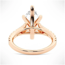 Load image into Gallery viewer, Marquise Cut Split-Shank Moissanite Engagement Ring