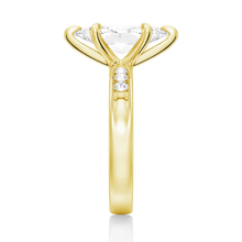 Load image into Gallery viewer, Marquise Moissanite Engagement Ring With Accents