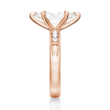 Load image into Gallery viewer, Marquise Moissanite Engagement Ring With Accents