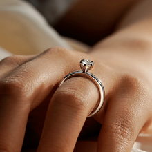 Load image into Gallery viewer, Marquise Moissanite Engagement Ring With Accents
