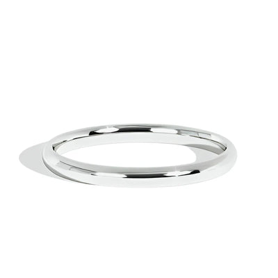 High Polished Dome Wedding Band 2mm