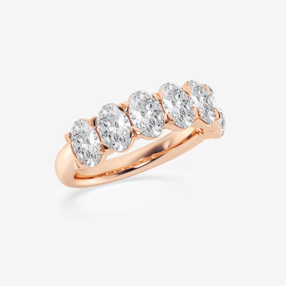 Oval Cut Moissanite Ring Close-Up
