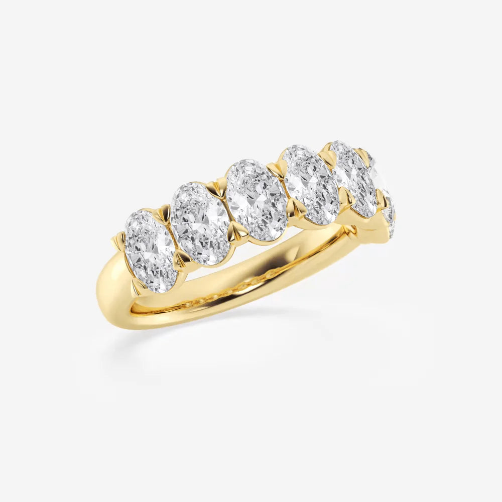 Moissanite Band with Vintage Appeal