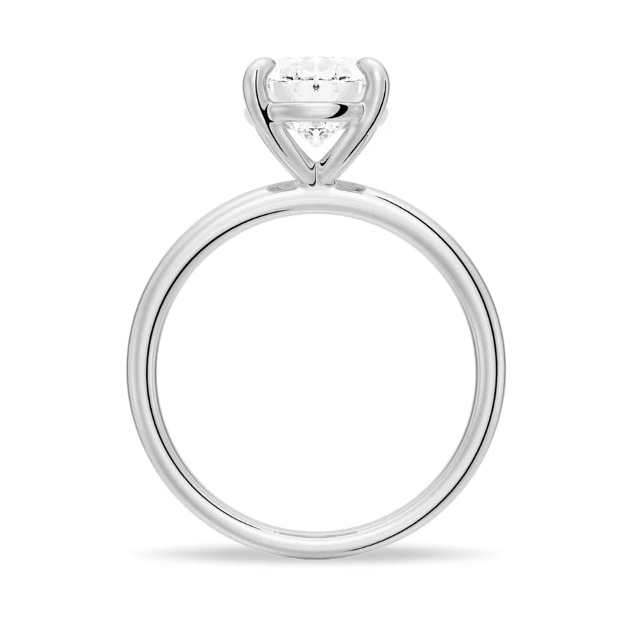 Lab-Grown Oval Cut Diamond Ring