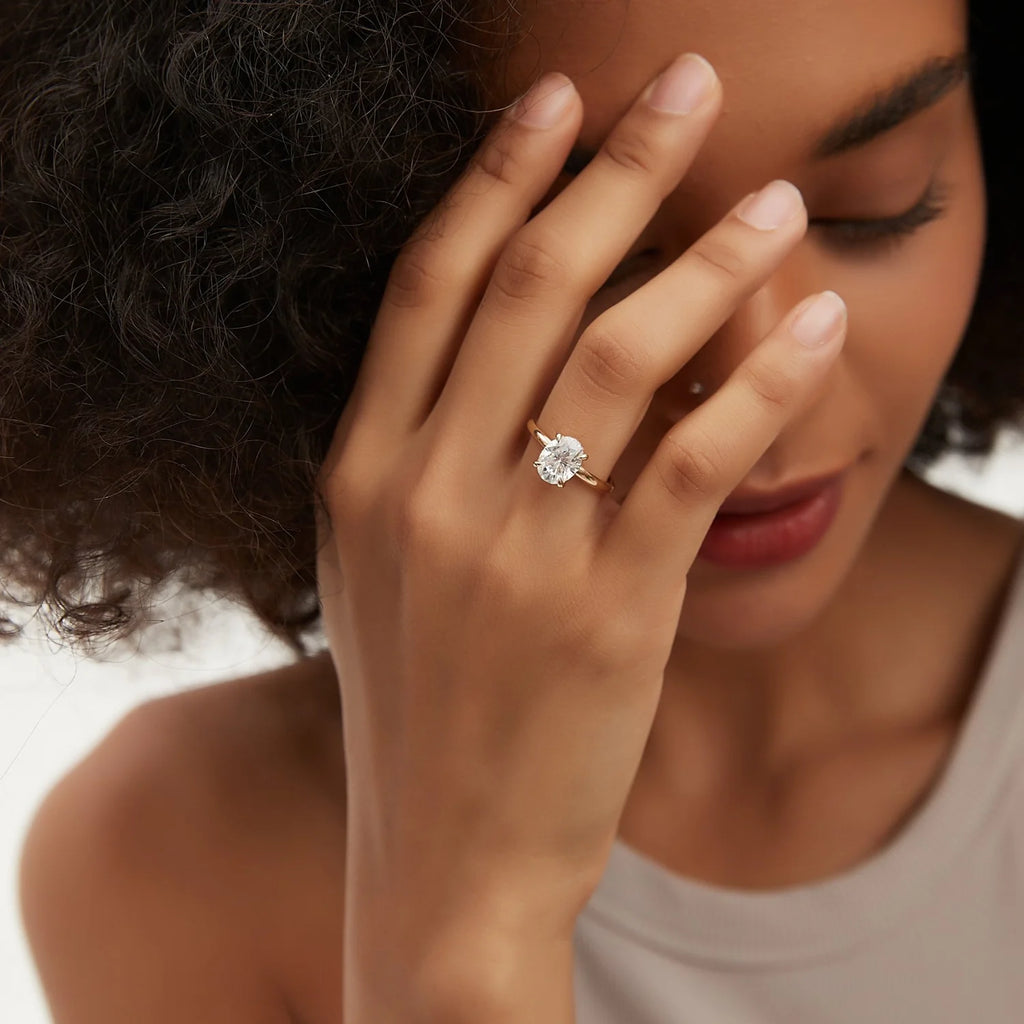 Classic 2 Carat Oval Engagement Ring