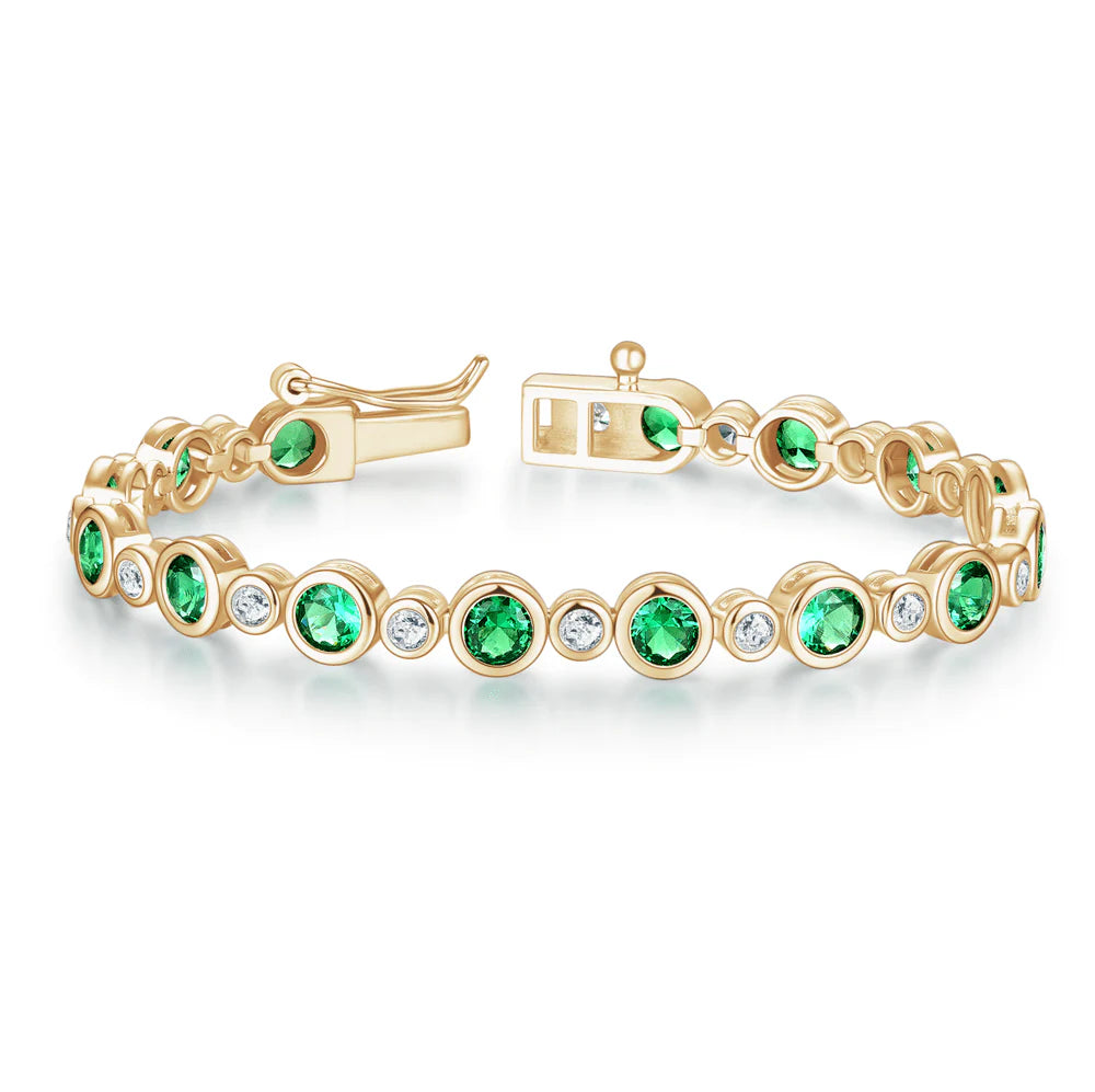 emerald and sapphire bracelet 