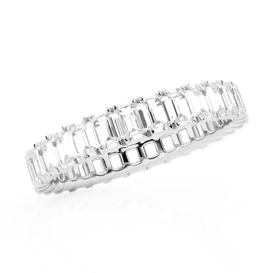 Emerald Moissanite Bridal Ring