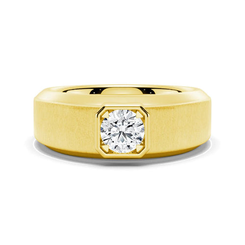 6.5mm Solitaire Moissanite Men’s Band