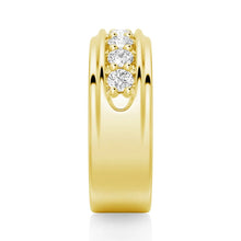 Load image into Gallery viewer, Channel Set Ring with Moissanite