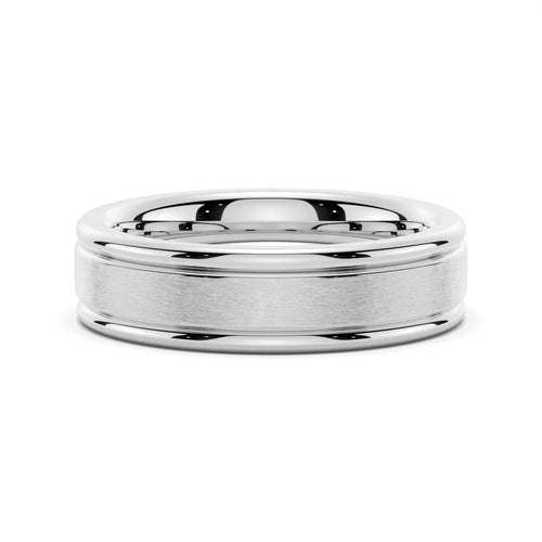 6mm Brushed Finish Men’s Wedding Band