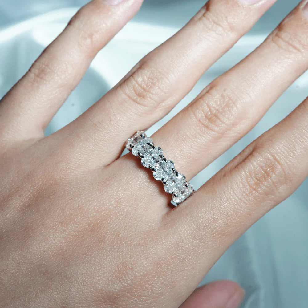 Moissanite Wedding Band for Women