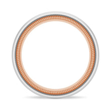 Load image into Gallery viewer, 7.5mm Matte Infinity Design Men’s Wedding Band – Silver, Gold, or Platinum Ring