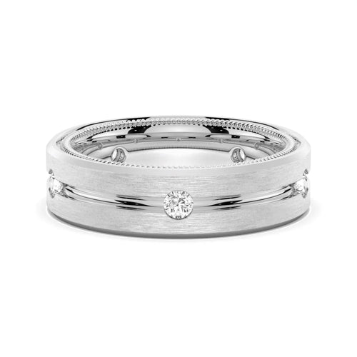 7.5mm Wide Moissanite Band for Him