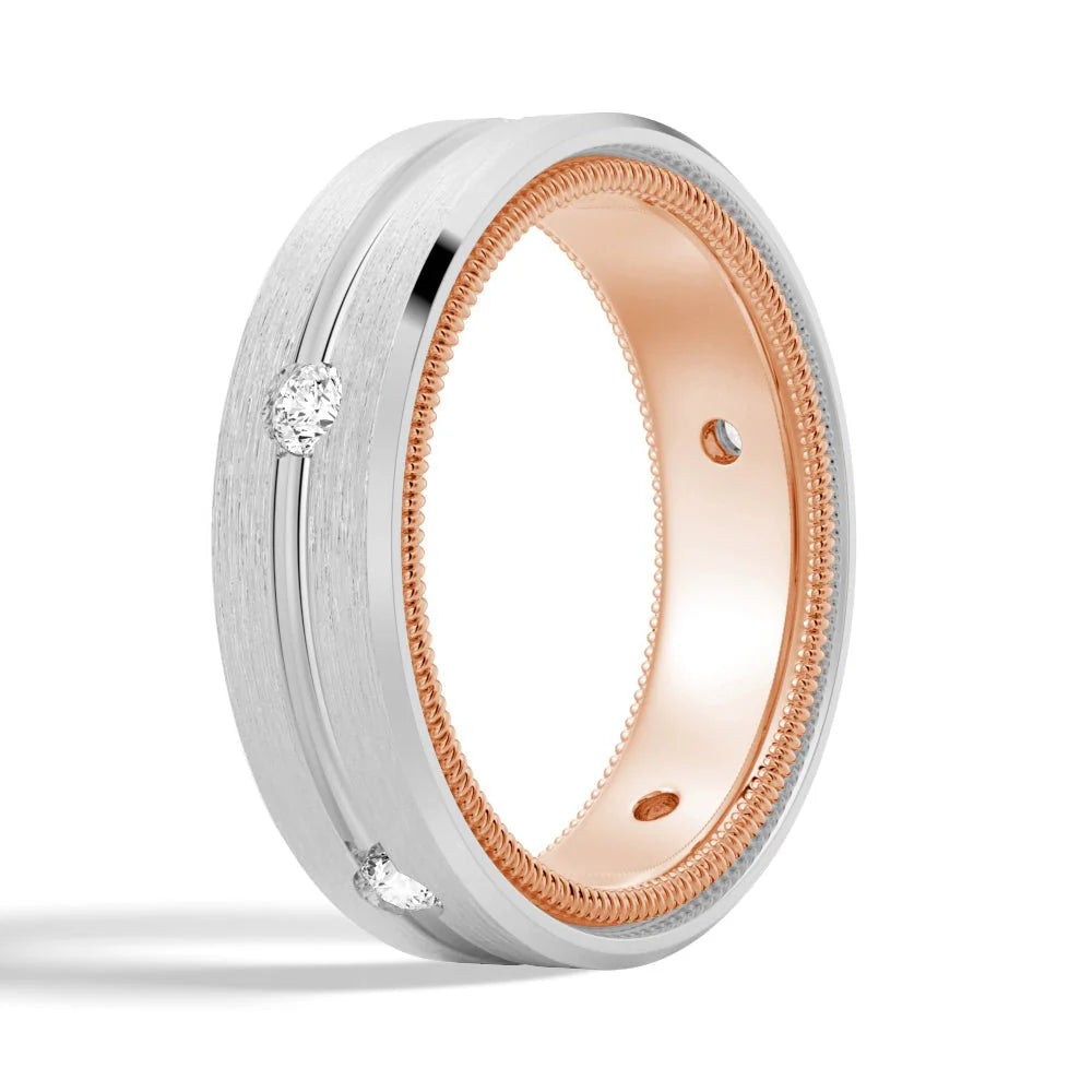 Gold Moissanite Ring for Men