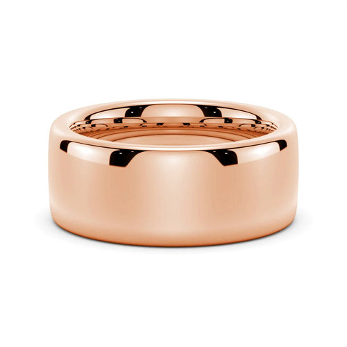 Elegant 8mm Men’s Band in Gold