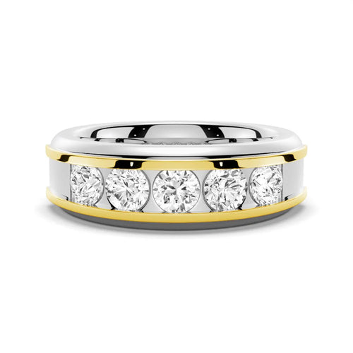 Two-Tone Gold and Silver Ring for Him
