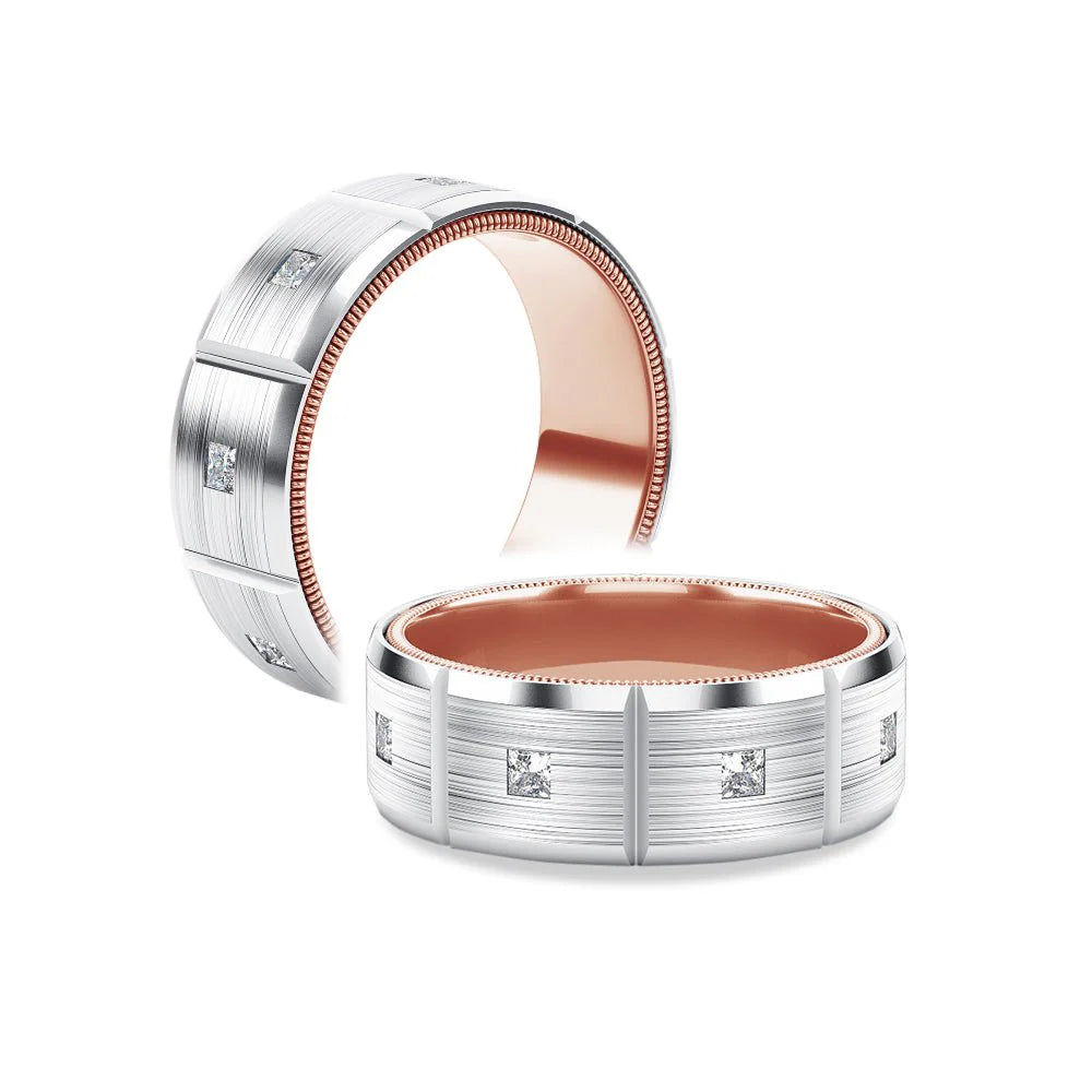Two-Tone Wedding Band for Men