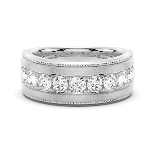 9mm Bezel Set Moissanite Men’s Ring
