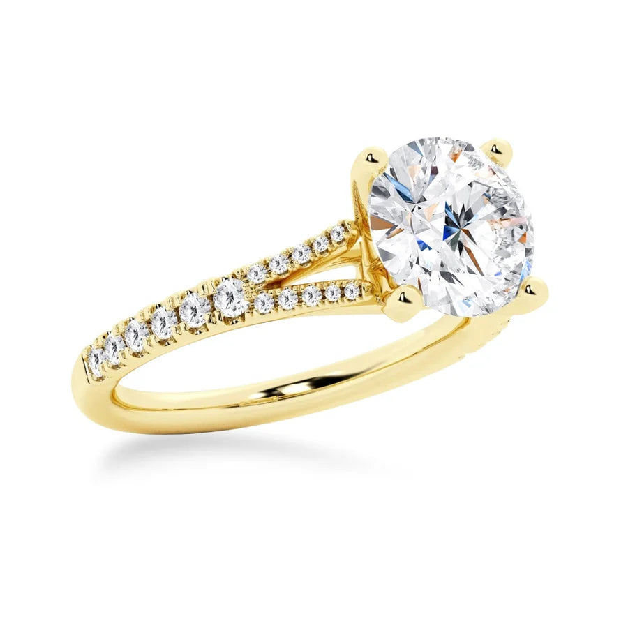 Split Shank Moissanite Ring
