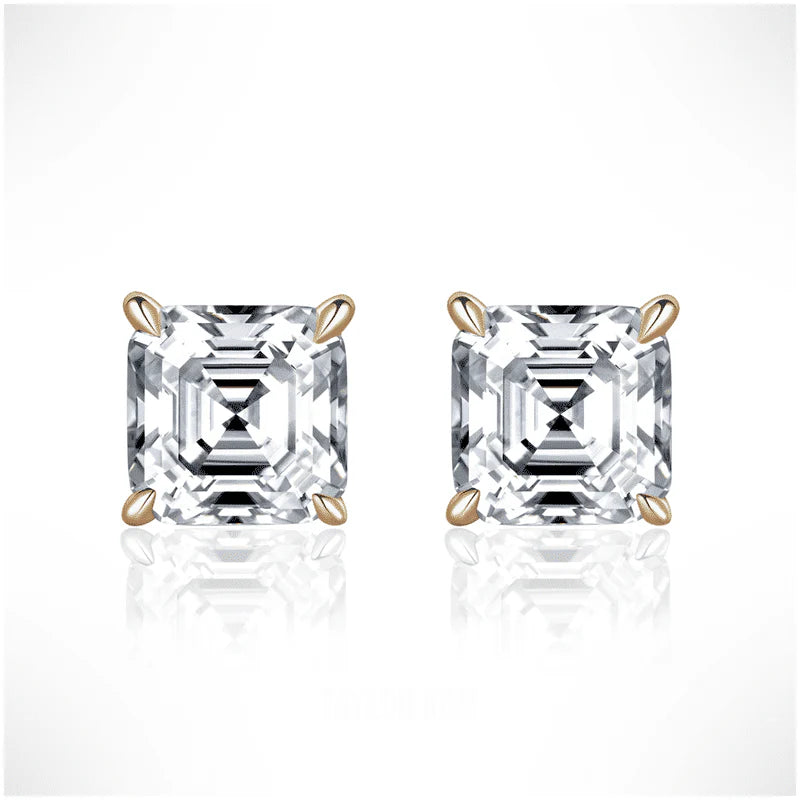 step cut moissanite  
