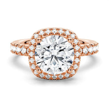 Load image into Gallery viewer, Sparkling Round Moissanite Halo Design