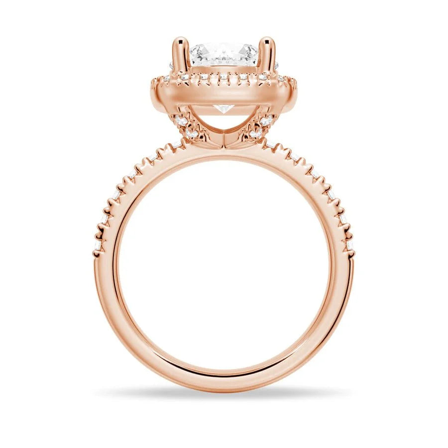 Timeless Halo Moissanite Ring