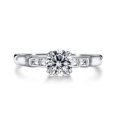 Round Cut Lab-Grown Diamond Engagement Ring