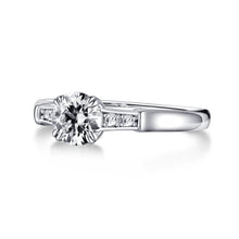 Load image into Gallery viewer, Lab Diamond Ring with Side Stones