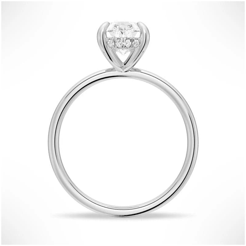 Captivating Raindrop Pear-Shaped Solitaire Moissanite Ring