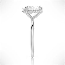 Load image into Gallery viewer, Captivating Raindrop Pear-Shaped Solitaire Moissanite Ring