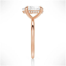 Load image into Gallery viewer, Captivating Raindrop Pear-Shaped Solitaire Moissanite Ring