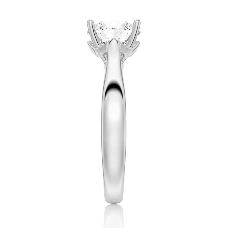 Timeless 4-Prong Moissanite Ring for Engagement