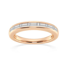Load image into Gallery viewer, Modern Moissanite Wedding Band for Women – Side View


