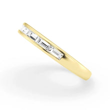 Load image into Gallery viewer, Elegant Moissanite Wedding Ring with Geometric Design