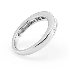 Load image into Gallery viewer, 925 Silver Baguette Moissanite Ring on Model’s Hand