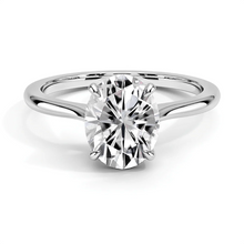 Load image into Gallery viewer, Oval Cut Lab-Grown Diamond Solitaire Ring