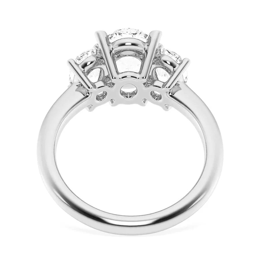 Elegant Oval Moissanite Engagement Ring
