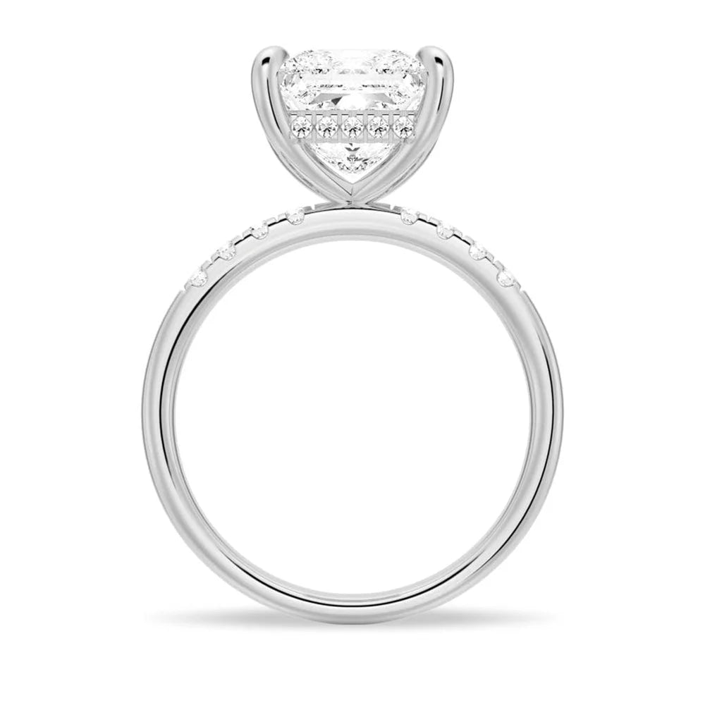 Hidden Halo Engagement Ring
