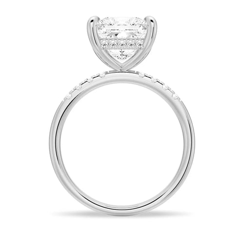 Hidden Halo Engagement Ring