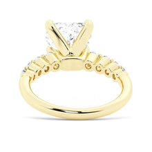 Load image into Gallery viewer, Classic Shared-Prong Heart Moissanite Engagement Ring
