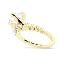 Load image into Gallery viewer, Classic Shared-Prong Heart Moissanite Engagement Ring
